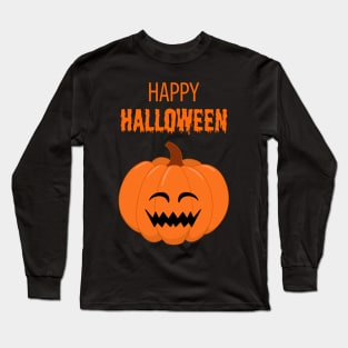 Happy Halloween Pumpkin Face #5 Long Sleeve T-Shirt